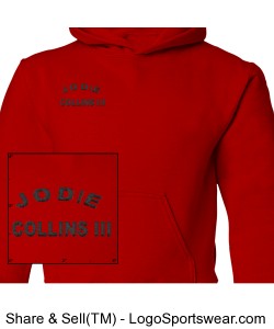 RED OUTLAW HOODIE Design Zoom